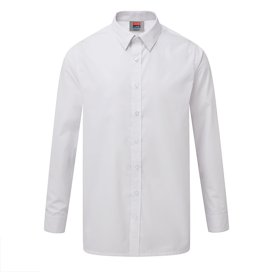 Boys Slim Fit School Shirt 2 Pack