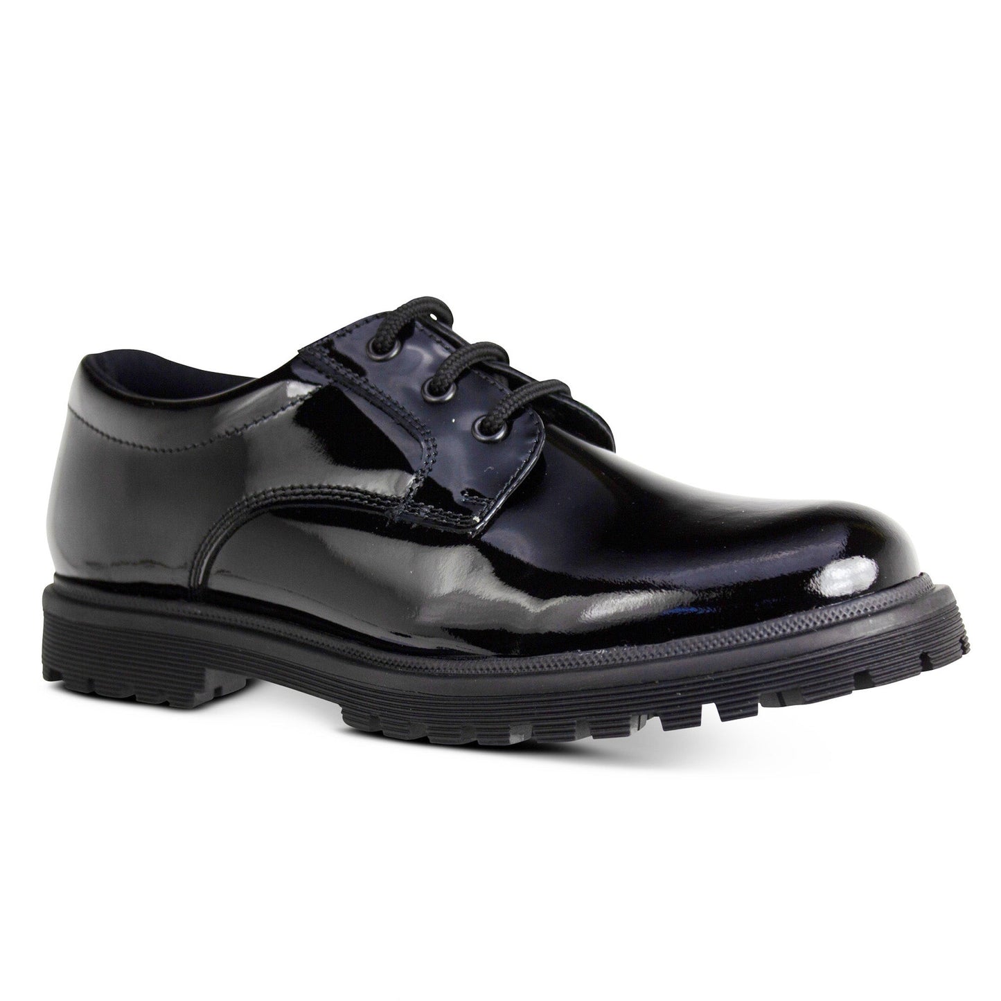 Bailey Black Patent Lace Up