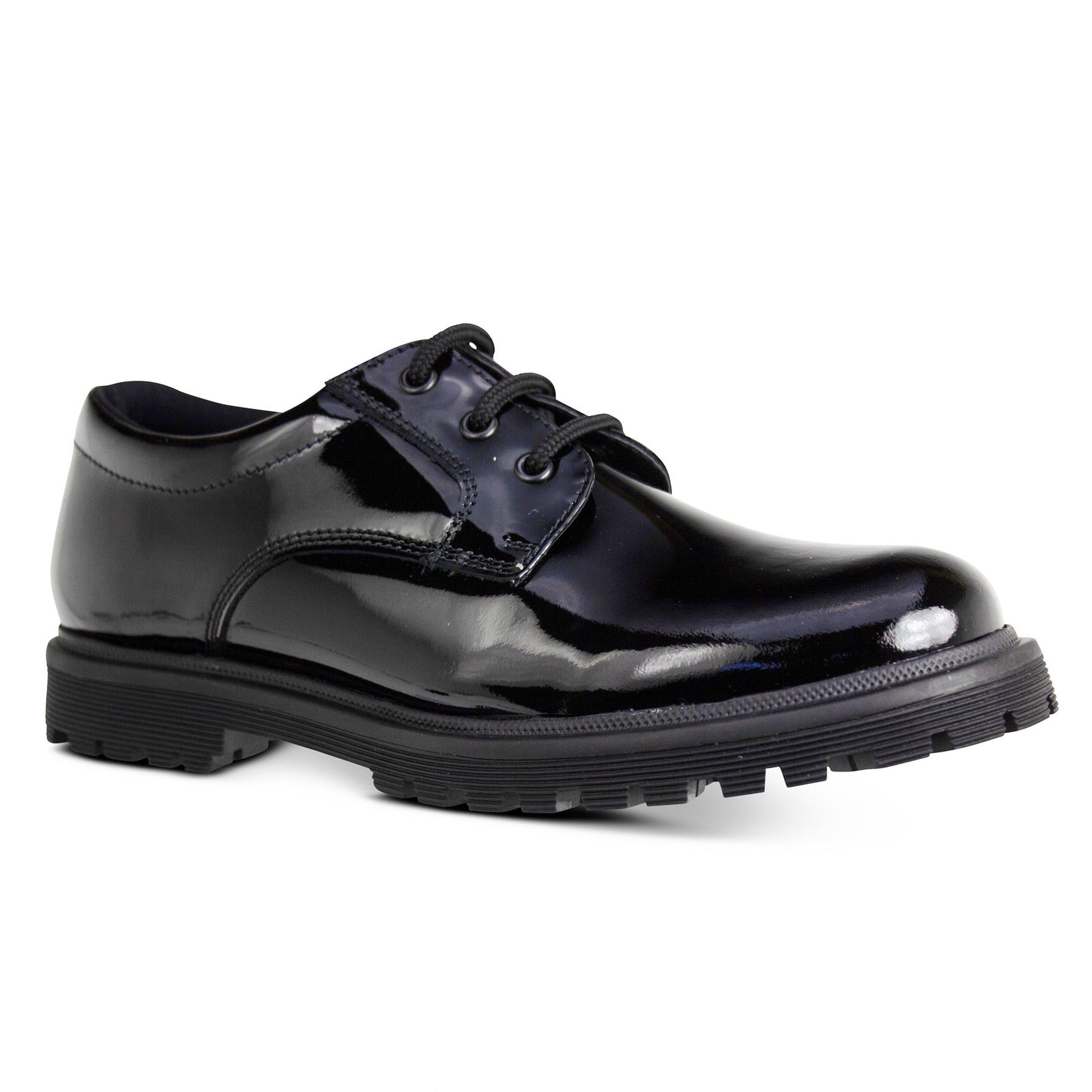 Bailey Black Patent Lace Up