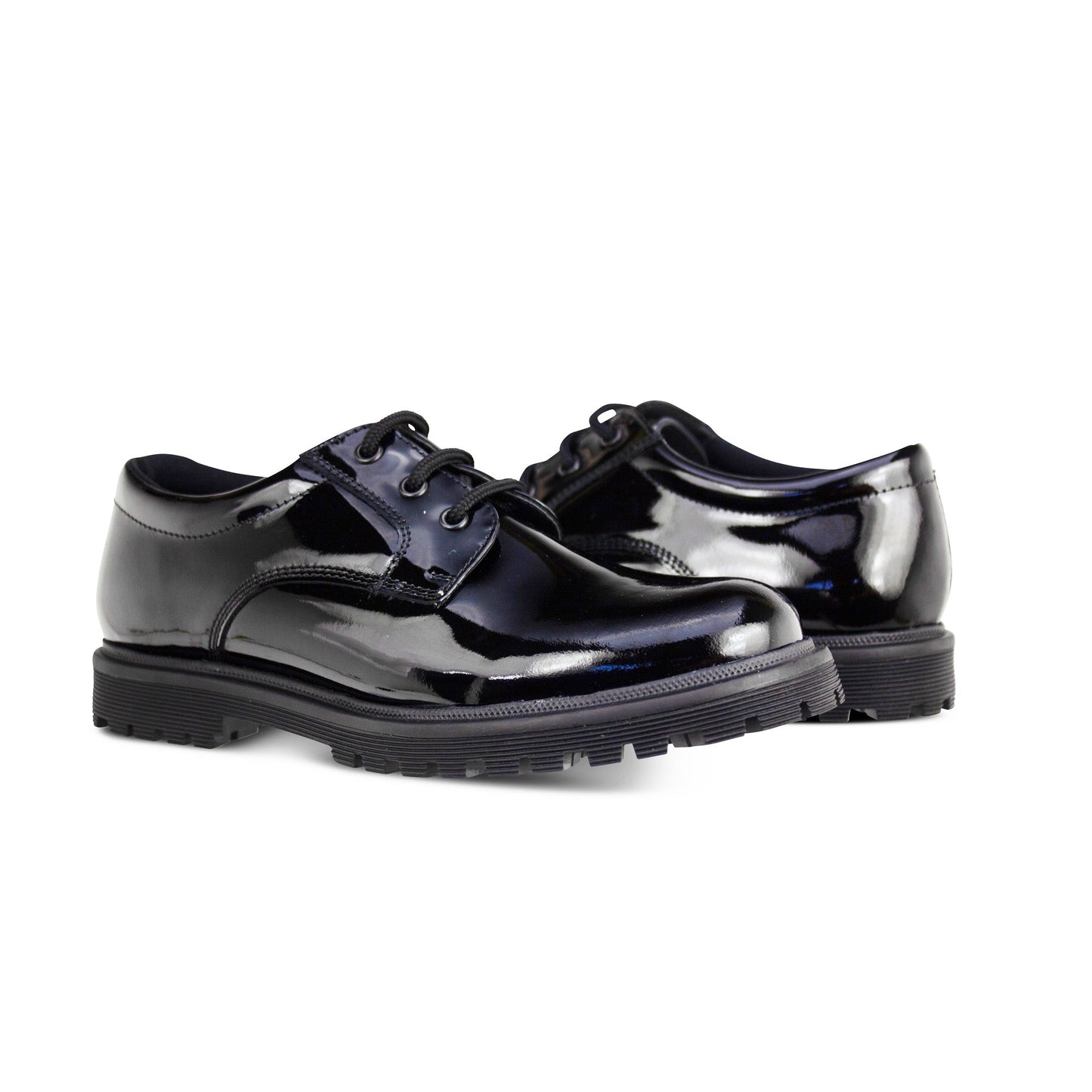 Bailey Black Patent Lace Up