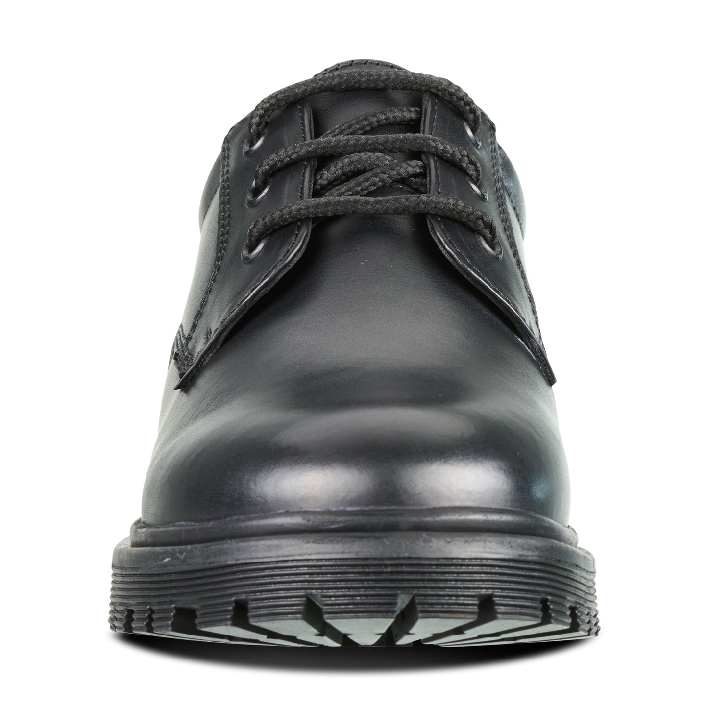 Bailey Black Leather Lace Up Chunky Sole