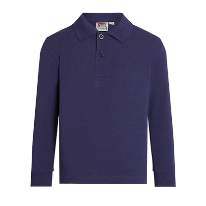 Unisex Long Sleeve School Polo Shirt