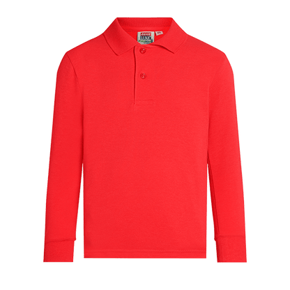 Unisex Long Sleeve School Polo Shirt