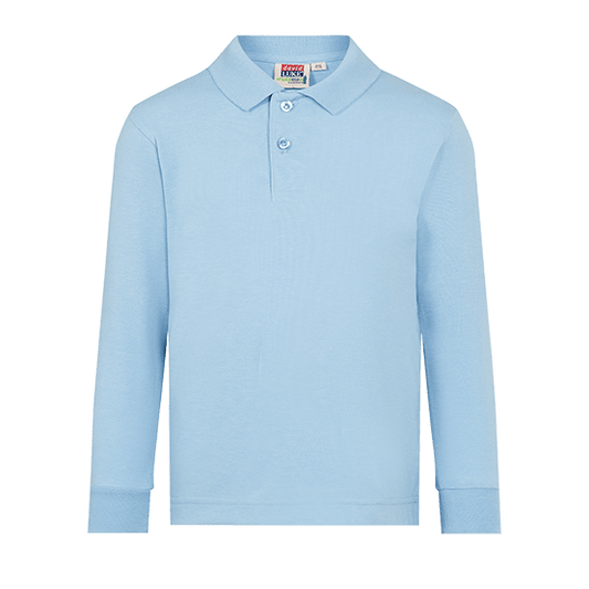 Unisex Long Sleeve School Polo Shirt