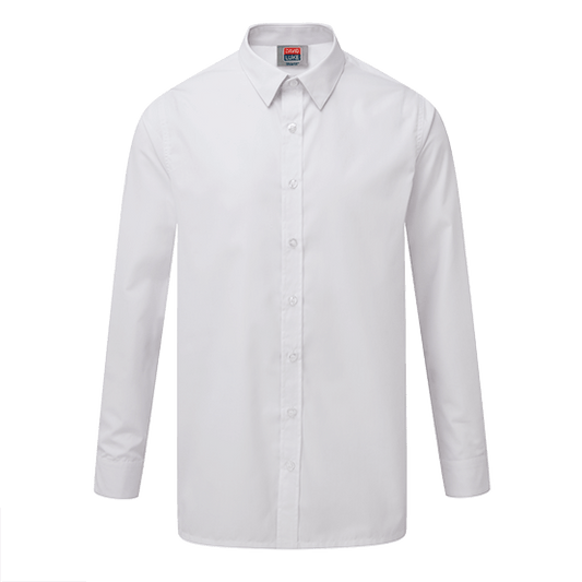 Boys Slim Fit School Shirt 2 Pack