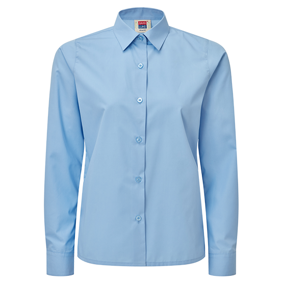 Girls Long Sleeve School Shirts 2 Pack
