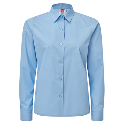 Girls Long Sleeve School Shirts 2 Pack