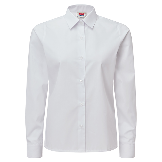 Girls Long Sleeve School Shirts 2 Pack
