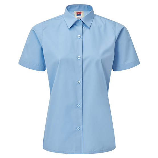 Girls Short Sleeve School Shirts 2 Pack