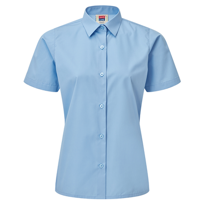 Girls Short Sleeve School Shirts 2 Pack