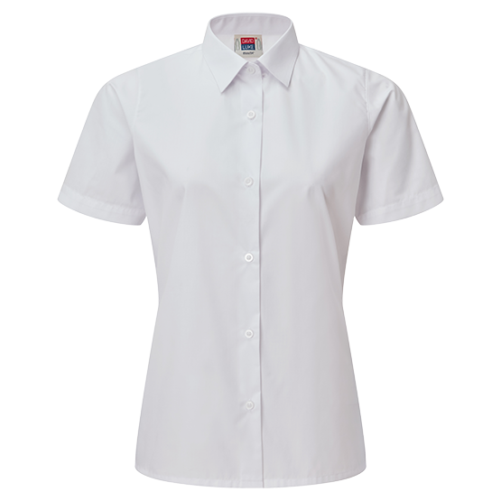 Girls Short Sleeve School Shirts 2 Pack