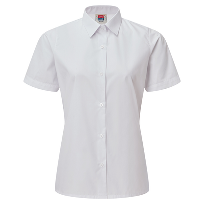 Girls Short Sleeve School Shirts 2 Pack