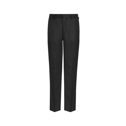 Regular Fit Elastic Back Senior Boy’s Trouser - Black