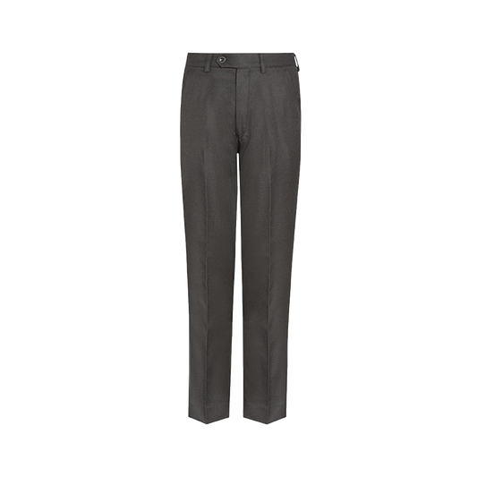 Regular Fit Elastic Back Senior Boys' Trousers - Charcoal