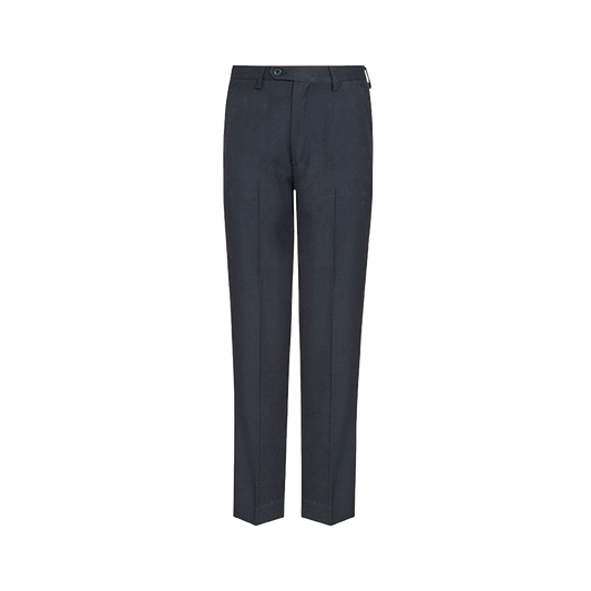 Regular Fit Elastic Back Senior Boys' Trousers - Navy