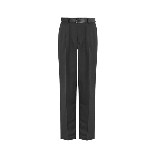 Regular Fit Senior School Trousers - Black