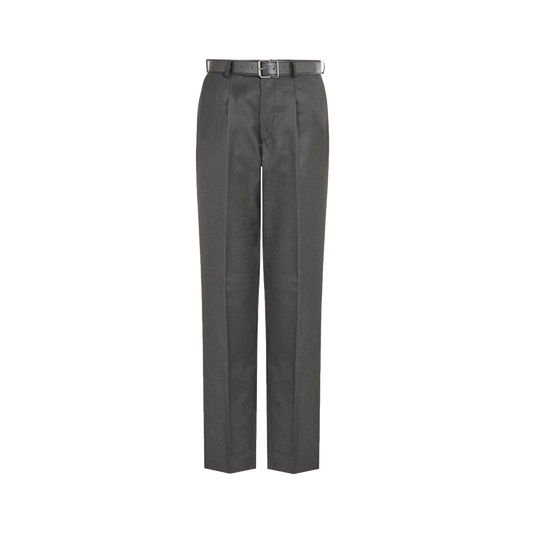 Regular Fit Senior School Trousers - Charcoal
