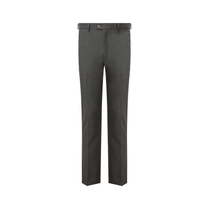 Senior Boys Slim Fit School Trousers - Grey