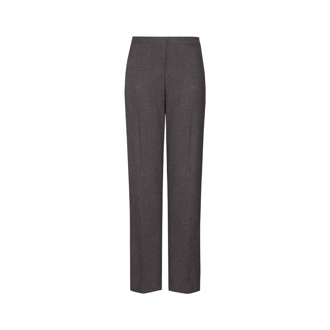 Senior Girls' Regular Fit School Trousers - Grey