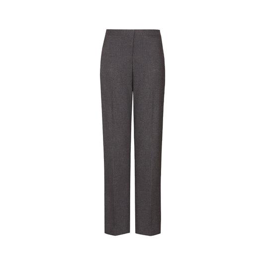 Senior Girls' Regular Fit School Trousers - Grey