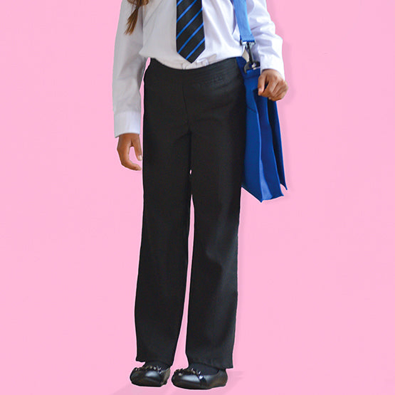 Girls' Junior Slim Fit School Trousers