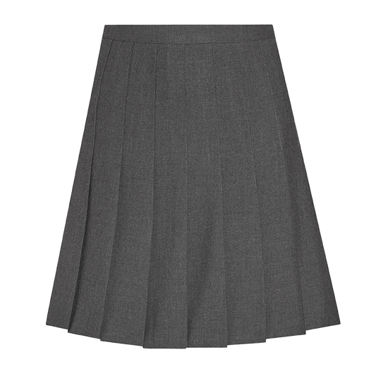 Senior Stitched Down Knife Pleat Skirt - Grey