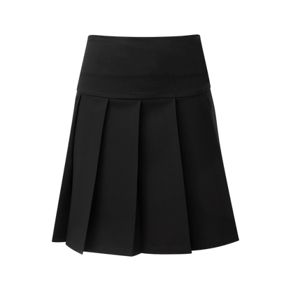 Girls Panel Pleated School Skirt