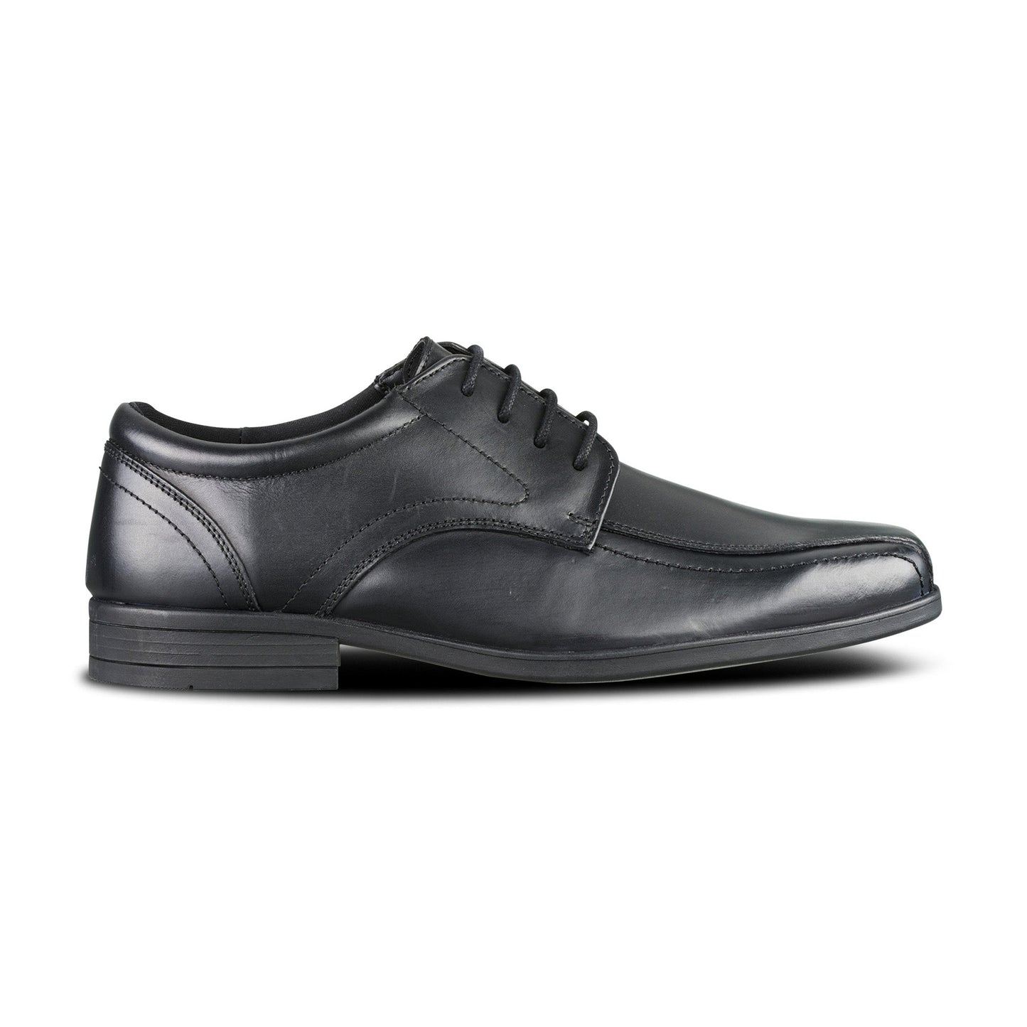 Edward Black Leather Pointed Toe Lace Up