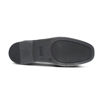 Edward Black Leather Pointed Toe Lace Up