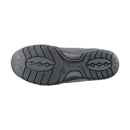 Maxx Black Leather Athletic Touch Tape Lace Up