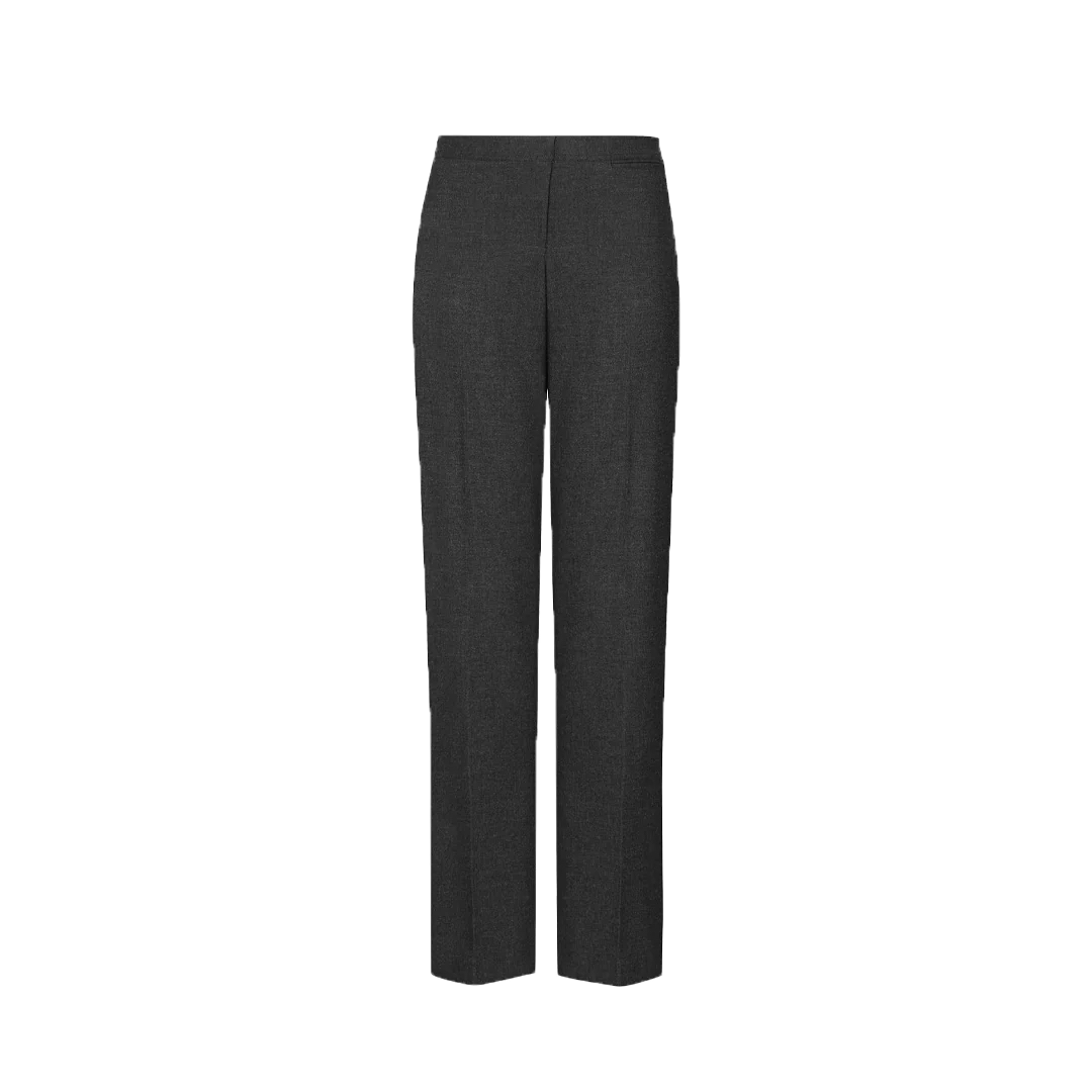 Senior Girls' Regular Fit School Trousers - Black