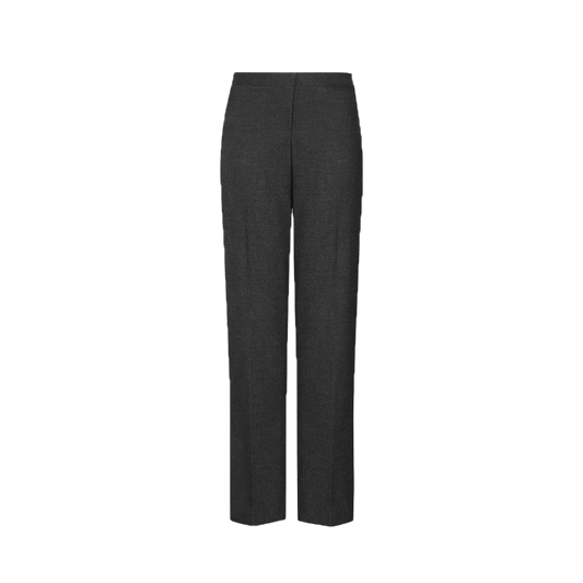 Senior Girls' Regular Fit School Trousers - Black