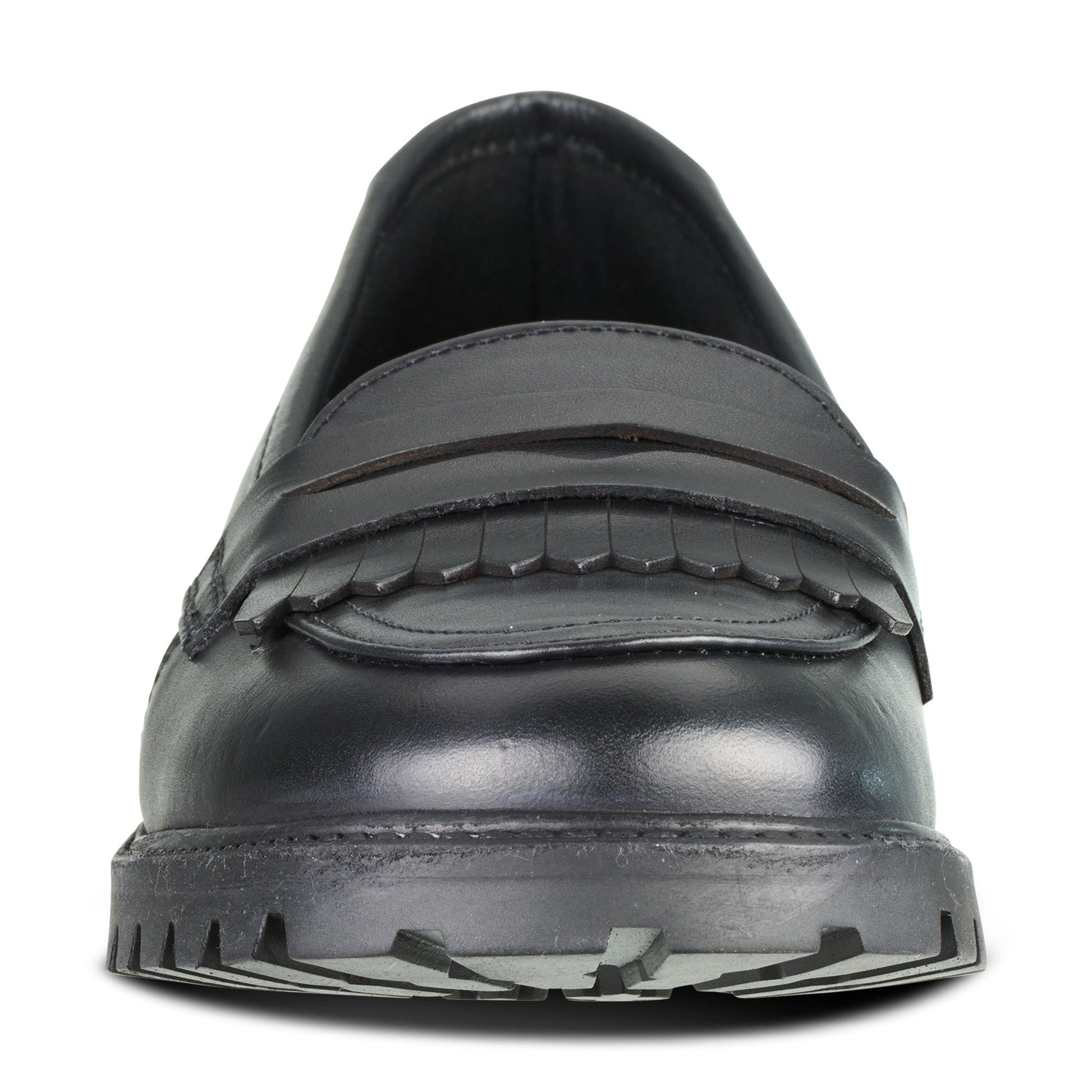 Willow Black Leather Trend Loafer