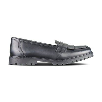 Willow Black Leather Trend Loafer