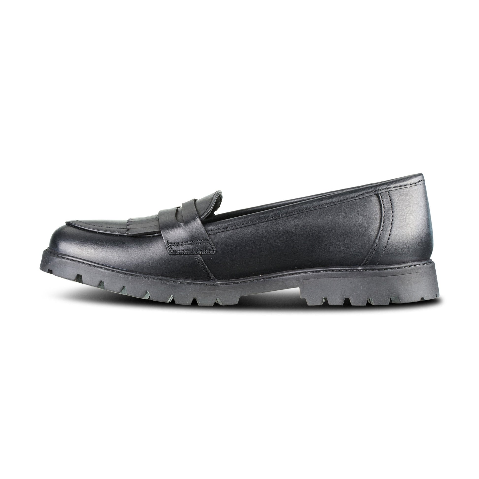 Willow Black Leather Trend Loafer