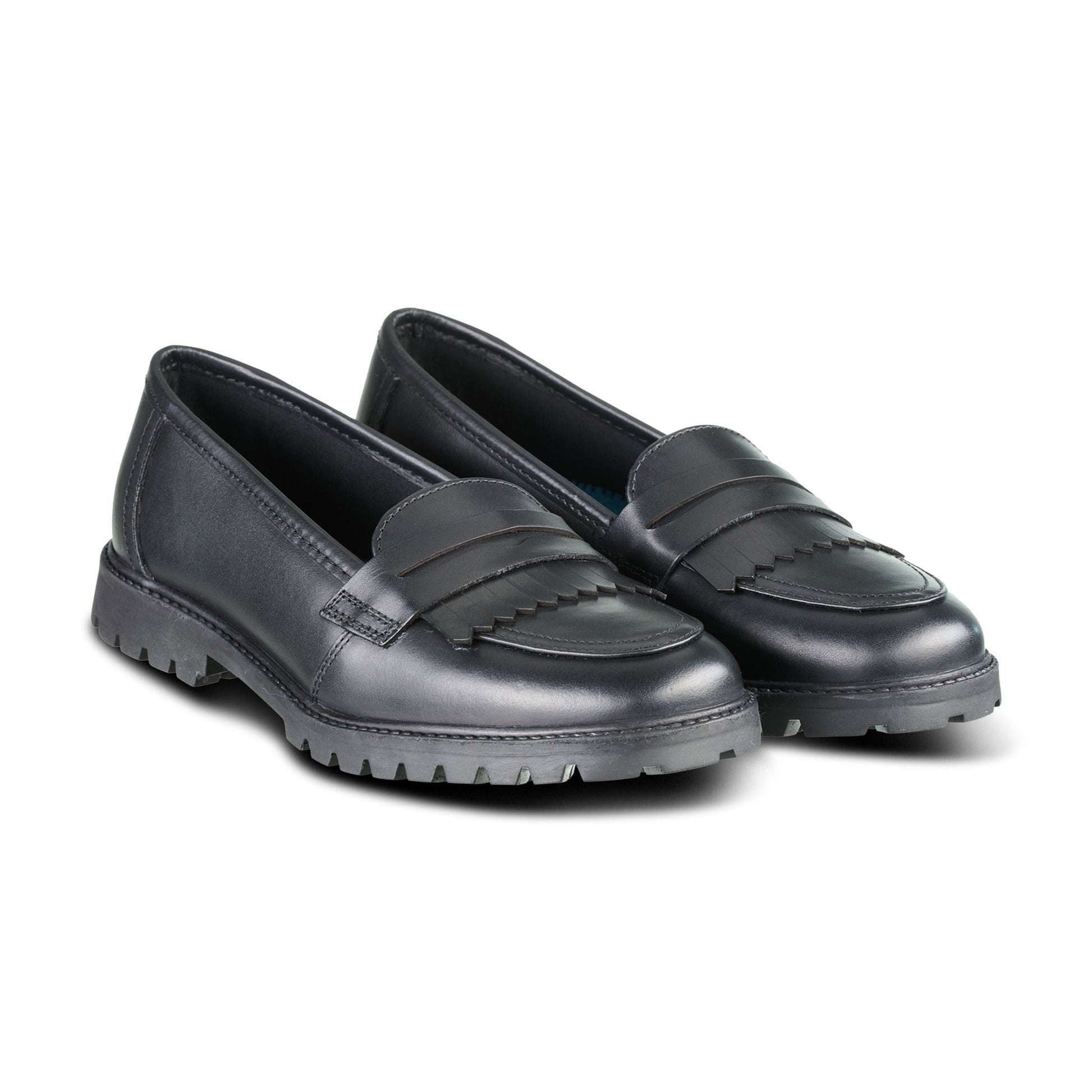 Willow Black Leather Trend Loafer