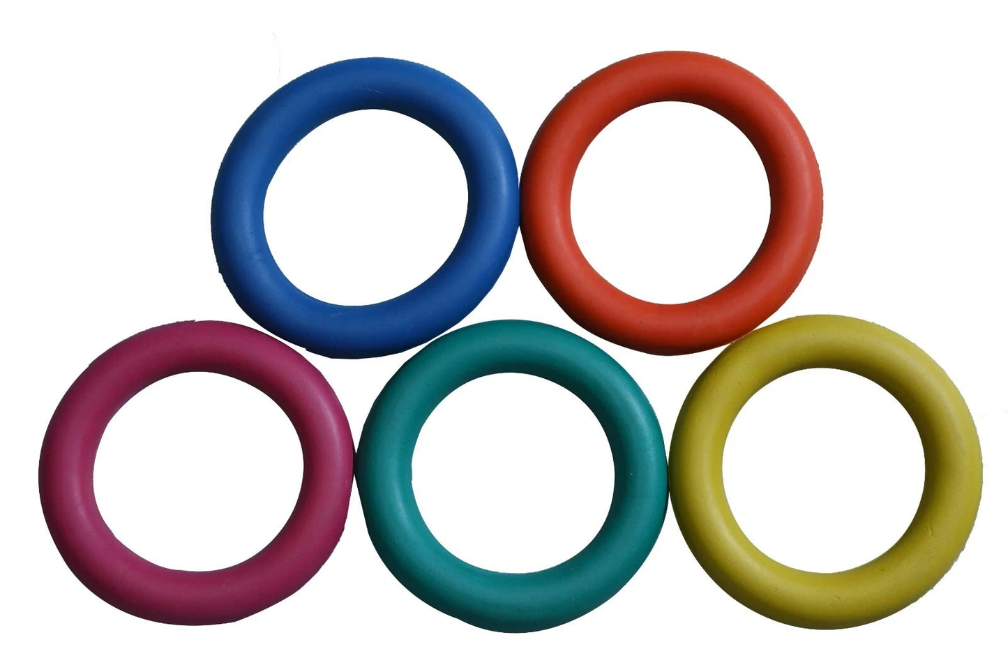 5 X Rubber Quoits Primary Junior School Throwing Rings MULTI BUY NEW