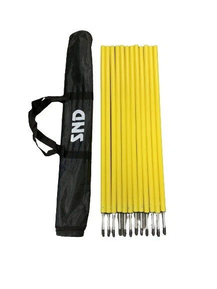Football Training Poles Set of 12 x 3FT Pole Agility Speed Training Outdoor Set