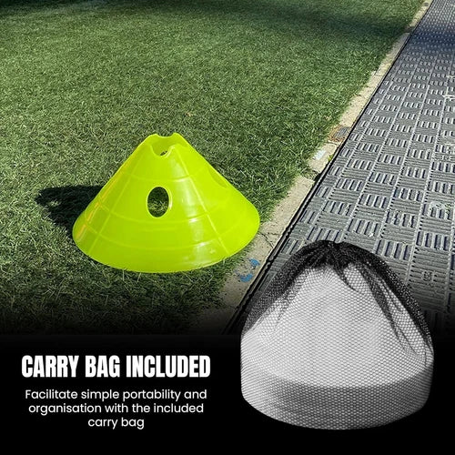 ND Sports Jumbo Mega Cones, Set of 20 - Ideal for Agility, Football Training