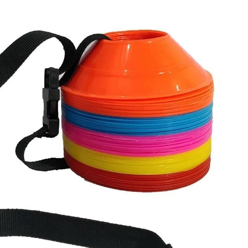 ND Sports Mini Cones With Strap - For Agility Footwork, Football Training