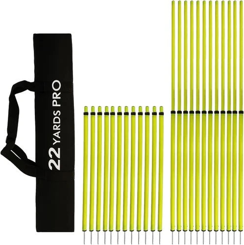 22YardsPro ND Telescopic Boundary Poles | Adjustable Height Training Poles