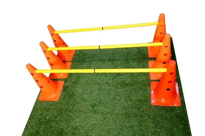 Best Dog Agility Set Jump Training Equipment Pets Jumping Hurdle Cones System !!